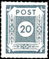 20 Pf. Blaugrau, Loschwitz-Durchstich, Tadellos Postfrisch, Gepr. Ströh BPP, Mi. 600.-, Katalog: 48Gb **20... - Sonstige & Ohne Zuordnung