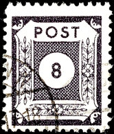 8 Pf. Schwarzviolett, Gez. Coswig DIII, Tadellos Gestempelt, Gepr. Ströh BPP, Mi. 500.-, Katalog: 44DIIIb... - Sonstige & Ohne Zuordnung