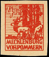 4 Pf. Karminbraun, Plattenfehler X, Tadellos Postfrisch, Gepr. Kramp BPP, Mi. 500.- (ohne Aufschlag Für Den... - Sonstige & Ohne Zuordnung