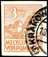 3 Pf. Mattorangebraun, Gestempelt, Gepr. Kramp BPP, Mi. 550.-, Katalog: 29xb O3 Pf. Dull Orange Brown, Used,... - Sonstige & Ohne Zuordnung