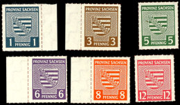 1 Pf. - 12 Pf. Kinderhilfe In Type I, Postfrisch, Gepr. Zierer BPP, Mi. 120,-, Katalog: 1/6I **1 Pf. - 12 Pf.... - Naumburg (Saale)