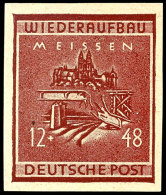 Wiederaufbau Ungezähnt, Tadellos Postfrisch, Sign. Sturm, Mi. 1.000.-, Katalog: 35/38B **Reconstruction... - Meissen