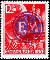 SA/SS Mit Petschafts-Aufdruck, Postfrisch, Sign. Zierer, Katalog: F909/10 **SA / SS With Seal Overprint, Mint... - Fredersdorf-Vogelsdorf