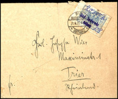 1923, Bad Suderode, Gebührenzettel Mit Handschriftlicher Gebührenangabe 20.000 M Als Portogerechte... - Sonstige & Ohne Zuordnung