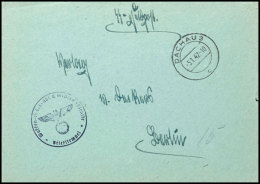 Dachau: 1943, SS-Feldpostbrief Aus DACHAU 3 5.1.42 Mit SS-Briefstempel Und Absendervermerk Nach Berlin, Pracht,... - Other & Unclassified