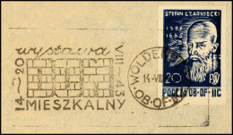 20 F. Stefan Czarniecki, Blau, Tadellos  Gestempelt Auf Briefstück Mit Stempel Vom 14. VIII. 1943, Katalog: 28... - Sonstige & Ohne Zuordnung