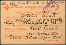 1946, Russ. KGF-Doppelkarte Mit Zensur Nach Königsberg Und Nachsendung Nach Sögeln, Gute Erhaltung,... - Other & Unclassified
