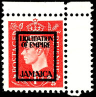 1 P. Liquidation Of Empire Mit Aufdruck "Jamaica", Tadellos Ungebraucht Ohne Gummierung - Wie Hergestellt,... - Other & Unclassified