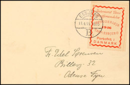 DP Lager Tarp/Esbjerg (Dänemark) 1946, Portofreiheitvignette Auf Brief Von Esbjerg 11.4.46 Nach Odense ... - Other & Unclassified