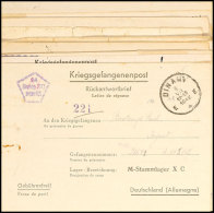 1941/1945, Kleine Korrespondenz Mit 19 Karten Und Briefe An Bzw. Von Einem Belg. Kriegsgefangenen In Deutschland,... - Other & Unclassified