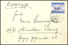 1944, Insel Kreta Zulassungsmarke Gezähnt Mit Tagesstempel "CHANIA 0811.44" Auf Brief Mit... - Other & Unclassified