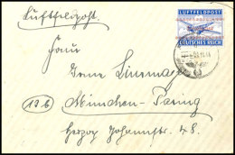 1944, Insel Kreta Zulassungsmarke Gezähnt Mit Tagesstempel "CHANIA 0811.44" Auf Brief Mit... - Sonstige & Ohne Zuordnung