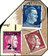 Zulassungsmarke Für Feldpost-Päckchen 2 Kg + 15 Und 25 Pf Hitler Auf Päckchenabschnitt Mit... - Sonstige & Ohne Zuordnung