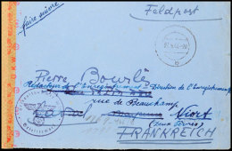 1943, Franzosen In Der Wehrmacht, Brief Mit Aptiertem Tagesstempel Vom 3.5.43 Sowie Briefstempel Und ... - Sonstige & Ohne Zuordnung