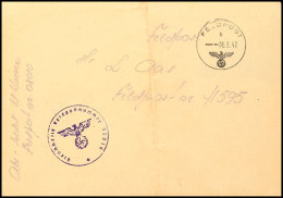 1942, Esten In Der Wehrmacht, Brief Mit Normstempel "b 6.6.42" Sowie Briefstempel Und Absenderangabe Mit... - Sonstige & Ohne Zuordnung