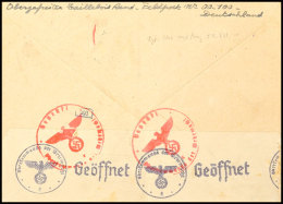 1941, Franzosen In Der Wehrmacht, Brief Mit Aptiertem Normstempel "b 30.12.41" Sowie Briefstempel Und... - Sonstige & Ohne Zuordnung