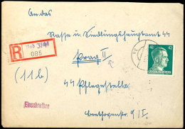 R-Brief Mit Frankatur über 42 Pfg Mit Aufgabestpl. BAD ISCHL Vom 28.11.44 An Das Rasse U. Siedlungshauptamt... - Other & Unclassified