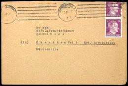 Absenderstpl. Auf Der Briefrückseite "Der Beauftragte Der Reichsjugendführung / Beim Reichskommissar... - Other & Unclassified