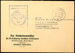 Absendereindruck Und Briefstpl. "Der Reichskommissar / Für Die Festigung Deutschen Volkstums / Volksdeutsche... - Other & Unclassified