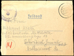 Feldpostfaltbrief Mit Briefstpl. "Kriegsmarine / Briefstempel / Marinelazarett Cuxhaven" Und Tarnstpl. Vom 1.7.44... - Other & Unclassified