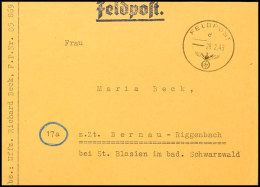 1945, Festung Lorient, Brief Mit Feldpost-Normstempel "d 28.2.45" Und Absender-Feldpost-Nummer "05869" (= Gen.... - Other & Unclassified