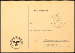 1944, Funkmitteilung Aus Der Festung St. Nazaire, Gebraucht Mit Aptiertem Tagesstempel "VII R 23.10.44" Und... - Other & Unclassified