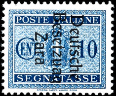 10 Cent Portomarke Mit Aufdruck "Deutsche Besetzung Zara" In Type II, Aufdruckfehler "Besetzuag", Tadellos... - Other & Unclassified