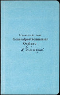 Geschenkheft Der DDP Ostland 1941, Einsteckbüchlein (10 X 16 Cm) Mit Breiter Auswahl Postfrischer Baltischer... - Other & Unclassified