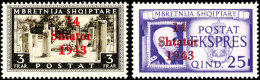 1 Q. Bis 3 Fr., 14 Werte Komplett Postfrisch (3 Fr. Leichten Bug), Mi. 450,-, Katalog: 1/14 **1 Q. Till 3 Fr.,... - German Occ.: Albania