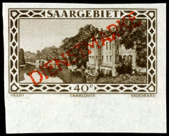 40 C., Steiler Aufdruck, Ungezähnt, Unterrandstück Postfrisch, Mi. 250,-, Katalog: 17U **40 C., Steep... - Other & Unclassified