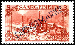 30 C. Bis 2 Fr., Steiler Aufdruck, 6 Werte Kpl. Postfrisch, Mi. 220,-, Katalog: 16/21 **30 C. Till 2 Fr., Steep... - Other & Unclassified