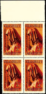 40 Cent Bis 5 Fr. "Volkshilfe 1934: Volksabstimmung 1935", Viererblocksatz - Einheitlich Vom Oberrand, Kompletter... - Other & Unclassified