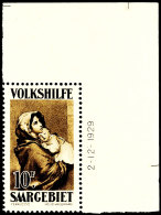 40 C. Bis 10 Fr. "Volkshilfe 1929", Kompletter Satz Zu Sieben Werten Vom Eckrand Mit Druckdatum "2-12.-1929",... - Other & Unclassified