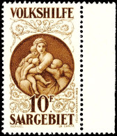 10 Fr. Volkshilfe 1928 - Sog. "Braune Madonna", Tadellos Postfrisch, Signiert Und Fotoattest Christine Ney VP... - Sonstige & Ohne Zuordnung