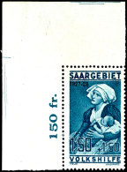 20 C. Bis 1,50 Fr., Volkshilfe 1927, 4 Werte Kpl. Postfrisch, 3 Bogenecken, 1 Oberrandstück (Ränder Teils... - Other & Unclassified