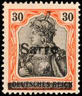 30 Pf. Type III, Auf Orangeweiß, Tadellos Ungebraucht, Gepr. Burger BPP, Katalog: 10yIII *30 Pf. Type... - Sonstige & Ohne Zuordnung