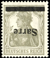 1920, Germania 2 Pf. Mit Kopf Stehendem Aufdruck, Tadellos Postfrisch, FA Burger BPP, Mi. 650,--... - Other & Unclassified