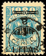 1 L Auf 1000 Mark In Type II Tadellos Gestempelt, Gepr. Dr. Petersen BPP, Mi. 200.-, Katalog: 182II O1 L On... - Memelgebiet 1923