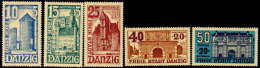 1936, 10 Pfg. Bis 50 Pfg. WHW Bauwerke, Kompletter Postfrischer Pracht-Satz, Mi. 100,-, Katalog: 262/66 **1936,... - Other & Unclassified