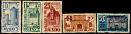 1936, 10 Pfg. Bis 50 Pfg. WHW Bauwerke, Kompletter Postfrischer Pracht-Satz, Mi. 100,-, Katalog: 262/66 **1936,... - Sonstige & Ohne Zuordnung