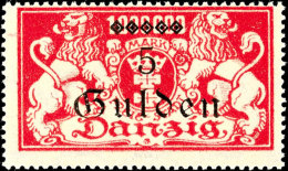 5 Gulden "u" In Gulden Unten Offen, Tadellos Postfrisch, Tiefst Gepr. Dr. Oechsner BPP, Mi. 450,-, Katalog: 192II... - Sonstige & Ohne Zuordnung