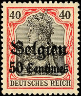 50 C. A. 40 Pf. Friedensdruck, Tadellos Postfrisch, Gepr. Dr. Hochstädter, Mi. 150.-, Katalog: 5I **50 C.... - Other & Unclassified