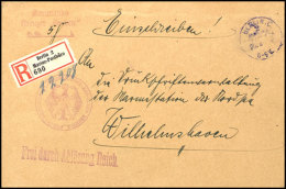 1927, R-Dienstbrief Vom Kreuzer Emden über Berlin Mit Violettem Stempel BERLIN C2 MARINE-POSTBUREAU 25.4.27... - Sonstige & Ohne Zuordnung