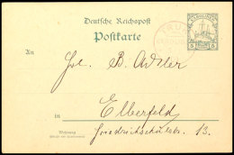 TRUK 3/1 09 Auf GA-Karte 5 Pf. Kaiseryacht (ohne Inhalt) Nach Elberfeld, ARGE 150.-, Katalog: P7 GATRUK 3 / 1... - Caroline Islands