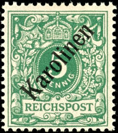 1899, 5 Pf. Mit Sauberem Falzrest, Aktuelles Fotoattest Steuer BPP "einwandfrei", Mi. 750,-- Attest/Certificate:... - Caroline Islands