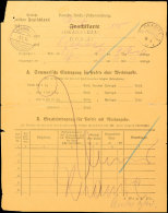 1913, Unfrankierte Frachtkarte - Aushilfsweise Als Briefkarte Verwendet, Abgeschlagen Ist Der... - Deutsch-Südwestafrika