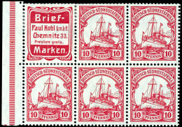 Markenheftchenblatt Mi. 6B, Tadellos Ungebraucht, Mi. 600,-, Katalog: HBL.6B *Stamps Booklet Page Michel 6B, In... - Deutsch-Südwestafrika