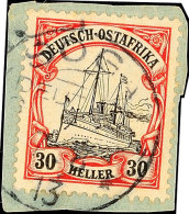 SOGA, 2 1/2, 7 1/2, 15 Und 30 Heller Prachtbriefstücke, Gestempelt 1913/14, Katalog: 30ff BSSOGA, 2 1 / 2,... - Deutsch-Ostafrika