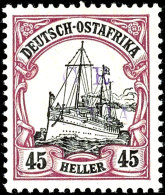 45 Heller Kaiseryacht Mit Aufdruck "G.R. Mafia", Tadellos Ungebraucht, Auflage Nur 140 Exemplare, Gepr.... - Deutsch-Ostafrika