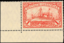 1 Mark Kaiseryachtin B-Zähnung Tadellos Postfrisch Aus Der Linken Unteren Bogenecke, Mi. 150.-, Katalog:... - German East Africa